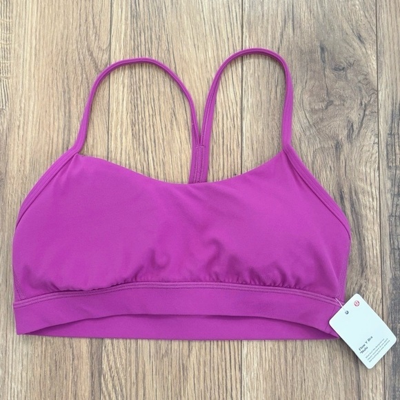 lululemon athletica Other - NWT Lululemon Flow Y Bra Nulu In Vivid Plum Size 8